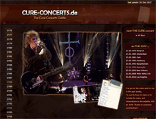 Tablet Screenshot of cure-concerts.de